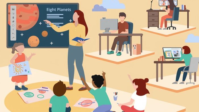 blended learning là phương pháp học kết hợp giữa học trực tuyến và học trực tiếp, mang đến sự linh hoạt trong việc học và tiếp cận kiến thức.