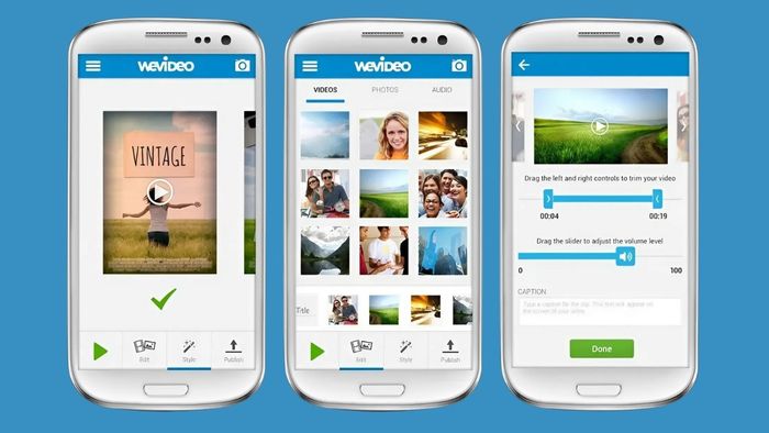 WeVideo - ứng dụng chỉnh sửa video miễn phí trên điện thoại