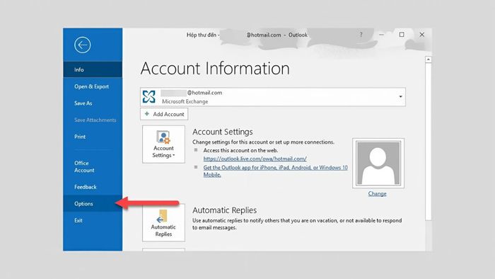Cách chỉnh sửa chữ ký Outlook - bước thứ hai