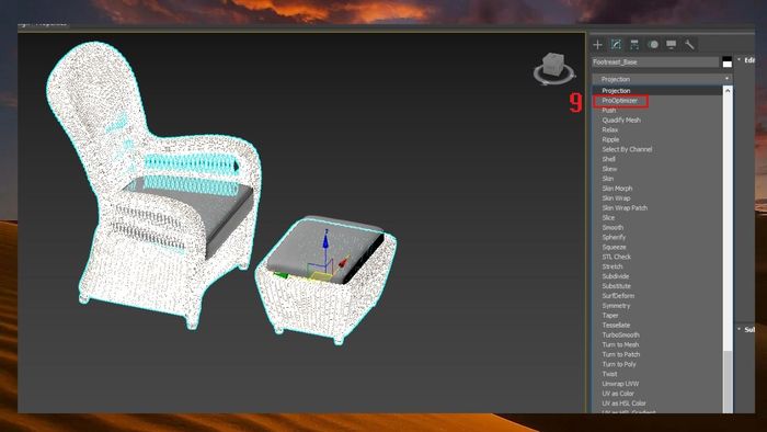 Tối ưu hóa lưới bằng công cụ ProOptimizer