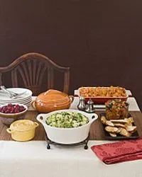 A delicious potluck gathering.