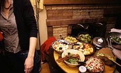 A delightful potluck meal.