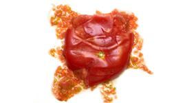 A squashed tomato