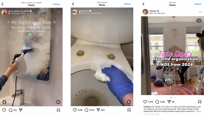 Top Instagram accounts dedicated to cleaning.