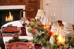 festive table setting