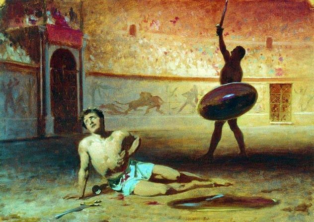 Fedor_Bronnikov_-_Dying_gladiator_(1856)