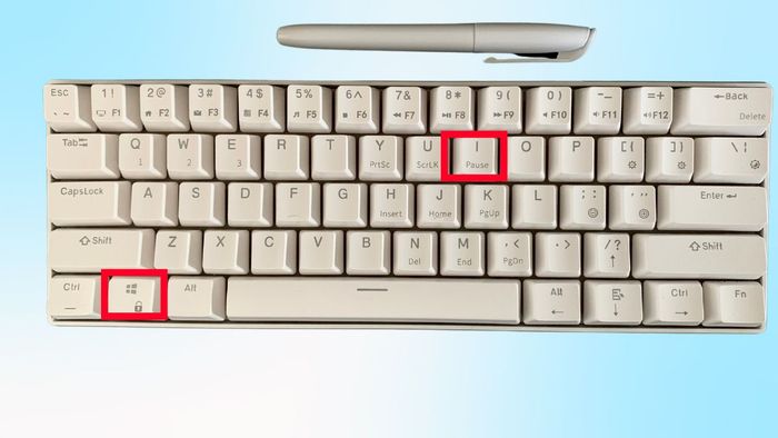 Nhấn tổ hợp phím Windows + I 