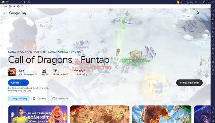 Đắm chìm vào thế giới kỳ ảo và đầy phiêu lưu với Call of Dragons - Funtap trên PC thông qua BlueStacks