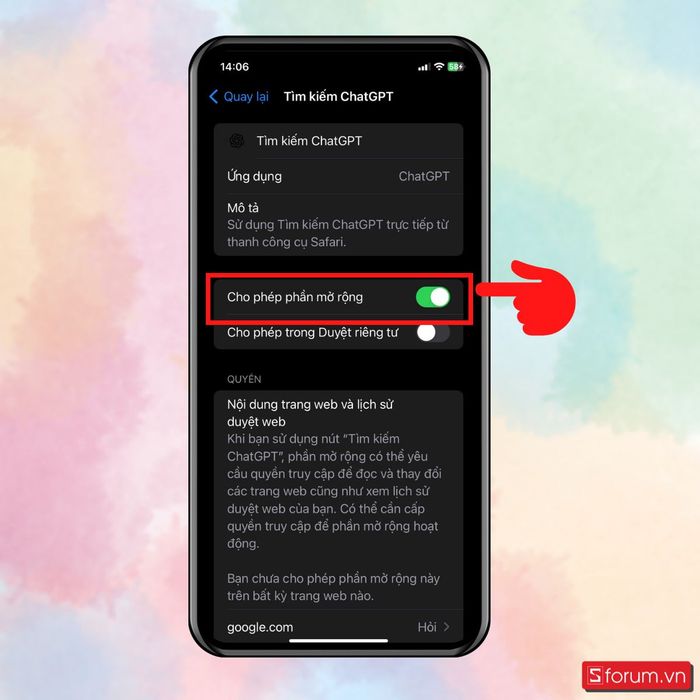 Hướng dẫn thay đổi tìm kiếm mặc định trên iPhone sang  - Bước 5.