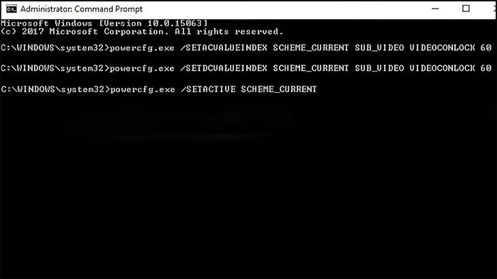 Hướng dẫn thiết lập thời gian tắt màn hình trên Windows 10 bằng Command Prompt - Bước 3