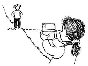 Calculate the elevation of a hill with simple methods.