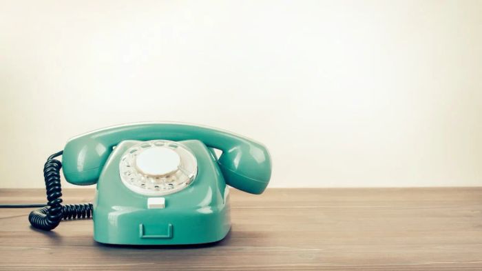 Classic rotary telephone