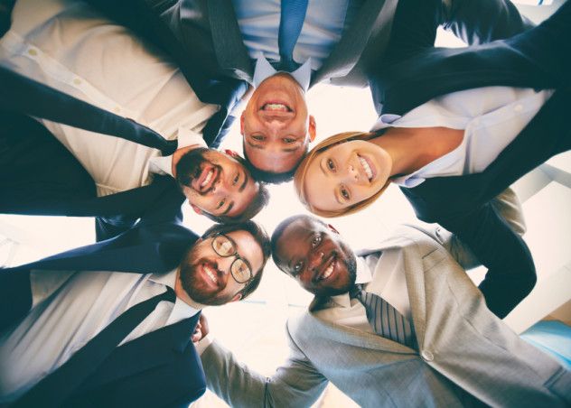 Multi-ethnic business team