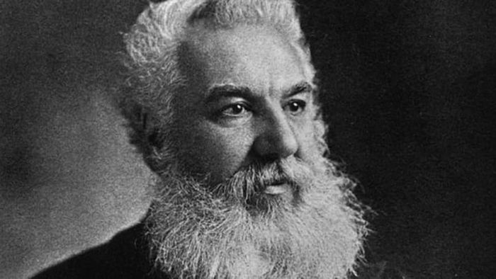 A depiction of Alexander Graham Bell.