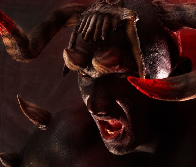 Face of a devil