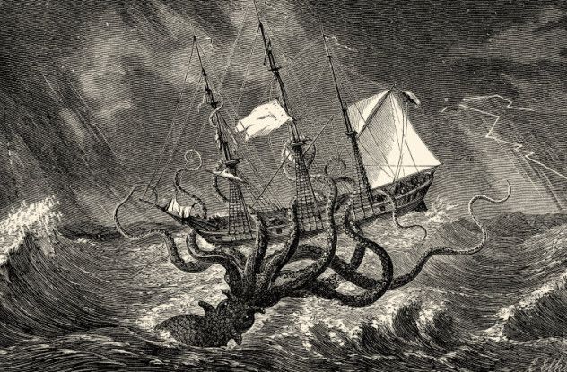 Sea monster - The Kraken as Imagined by Creative Minds