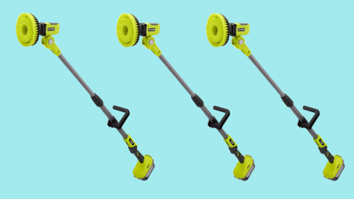 A visual depiction of the Ryobi Cordless Telescoping Power Scrubber