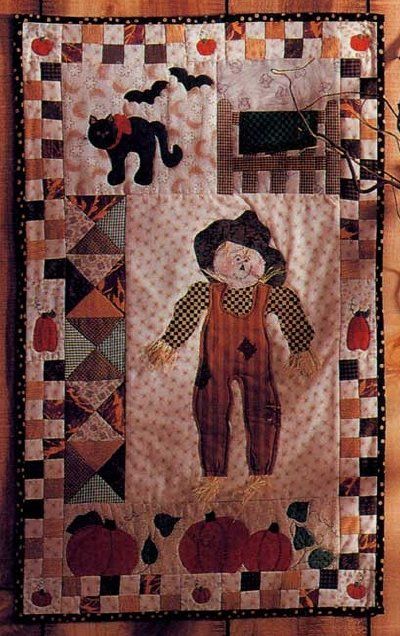 Autumn Patchwork Quilted Wall Hanging