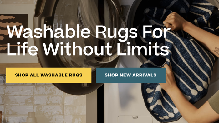 A screenshot from the Ruggable website displaying the message: 