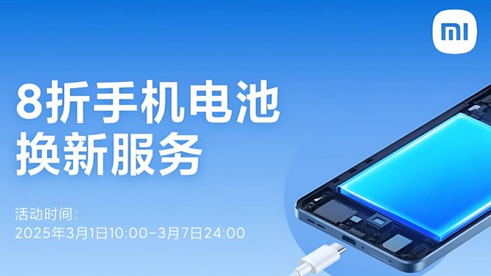Xiaomi ưu đãi giảm giá dịch vụ thay pin cho điện thoại và máy tính bảng