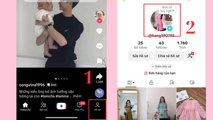 Hướng dẫn chi tiết cách xóa story TikTok nhanh chóng - bước 1