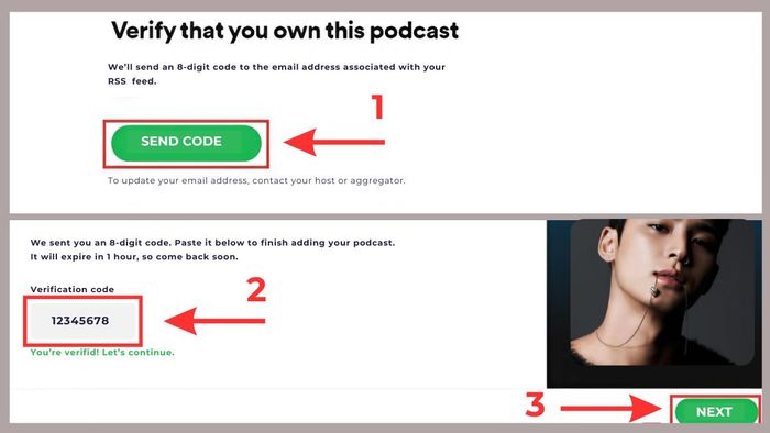 Hướng dẫn chi tiết cách tạo Podcast trên Spotify bằng dịch vụ của nó - bước 3