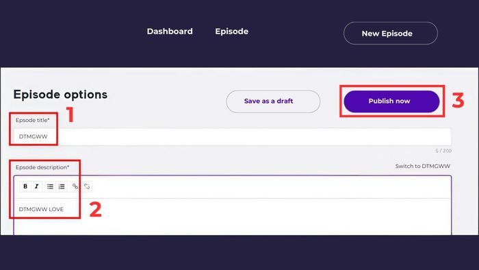 Hướng dẫn cách tạo Podcast trên Spotify bằng Anchor - bước 3