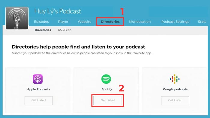 Hướng dẫn chi tiết cách tạo Podcast trên Spotify bằng Buzzsprout - bước 1