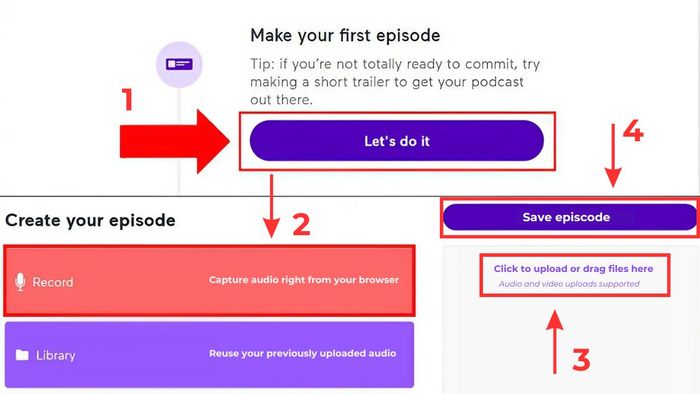 Hướng dẫn chi tiết cách tạo Podcast trên Spotify bằng Anchor - bước 2