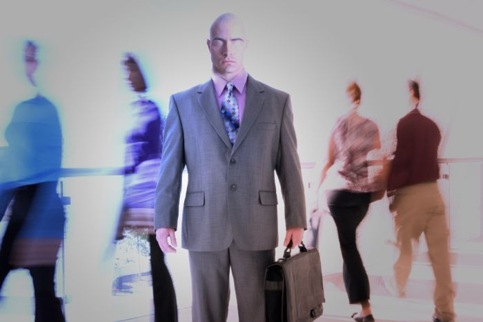 7- gray suit