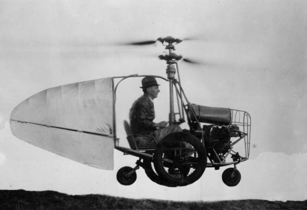 Jess Dixon In His Flying Automobile-1