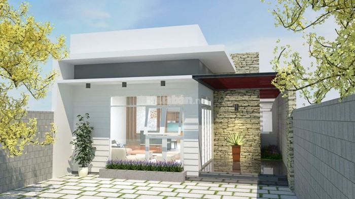 Mẫu thiết kế nhà ống 1 tầng 5x25m đơn giản