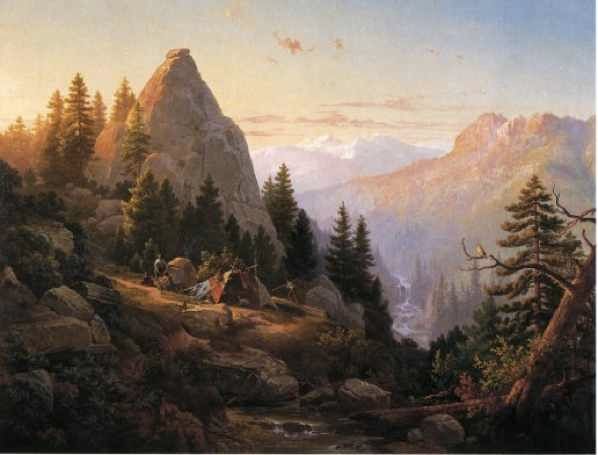 Thomas-Hill-Sugar-Loaf-Peak-El-Dorado-County-Oil-Painting