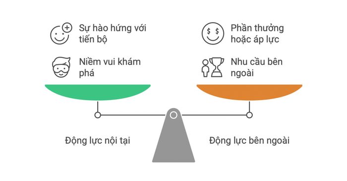 Động lực nội tại (intrinsic motivation) và động lực bên ngoài (extrinsic motivation)