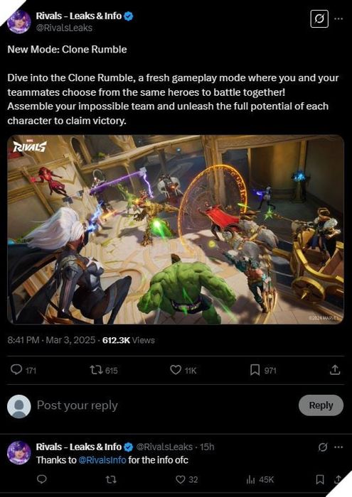 Marvel Rivals Tiết Lộ Chế Độ Clone Rumble, Hứa Hẹn Đa Dạng Hóa Đội Hình Với Nhân Vật Trùng Lặp 2