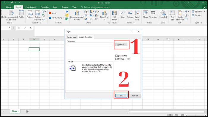 Hướng dẫn chi tiết bước 3 chèn video vào Excel (Kèm hình minh họa)