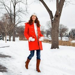 vibrant-colored coat