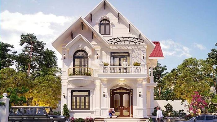 Nhà 2 tầng 600 triệu với mái Thái