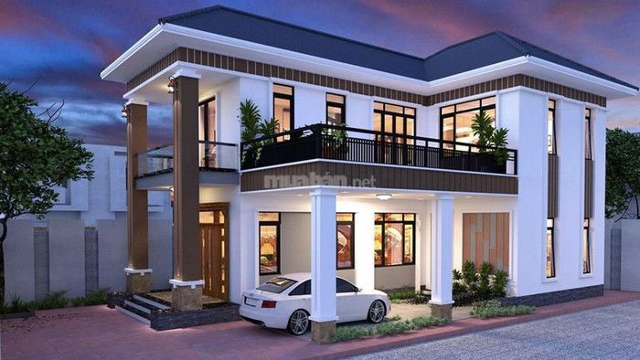 Nhà 2 tầng 600 triệu theo kiểu chữ L