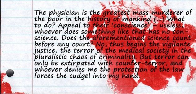 Bloody Note for Doctors