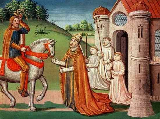 556Charlemagne And Pope Adrian I
