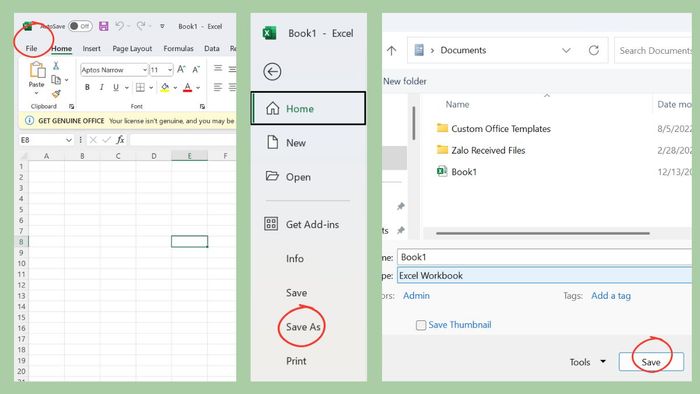 Hình minh họa cách tắt Compatibility Mode trong Excel bước 1