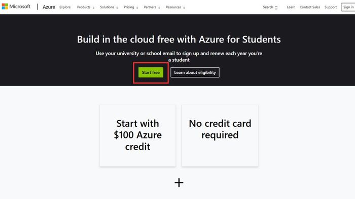 Hướng dẫn đăng ký Azure Student - bước đầu tiên