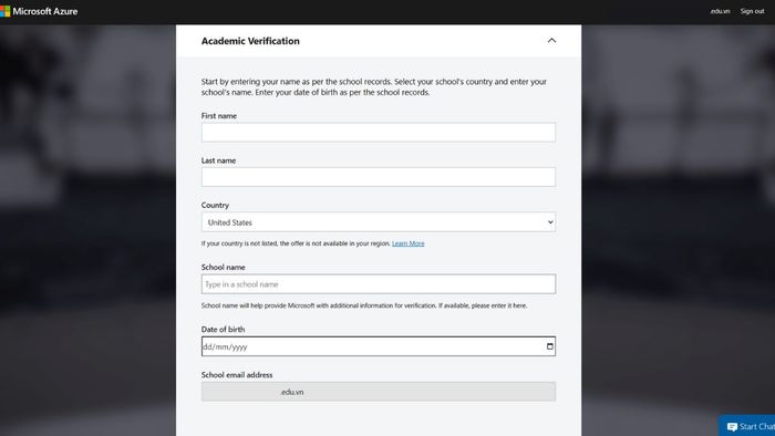Hướng dẫn đăng ký Azure Student - bước thứ ba và các bước tiếp theo