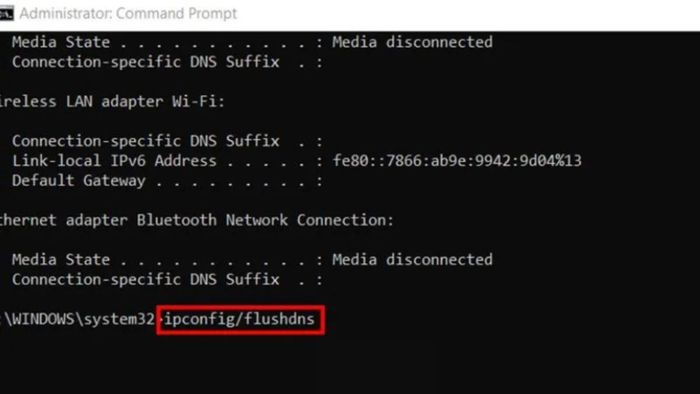 Cách khắc phục lỗi bằng Command Prompt - bước 2