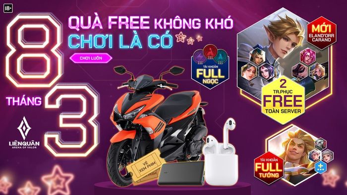 Khám phá chi tiết về sự kiện Liên Quân 8/3