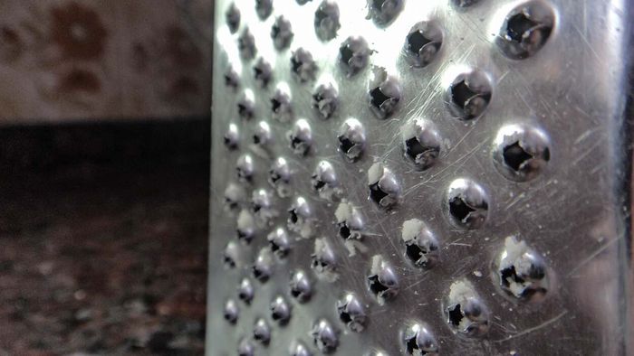 Avoid placing cheese graters in the dishwasher