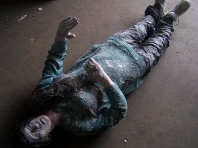 A Frozen Female Body
