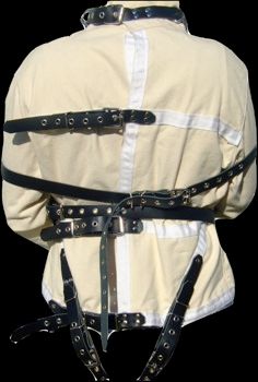 Leather Straps Straight Jacket