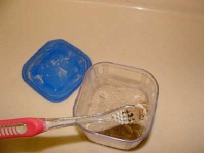 Terramin Clay On Toothbrush
